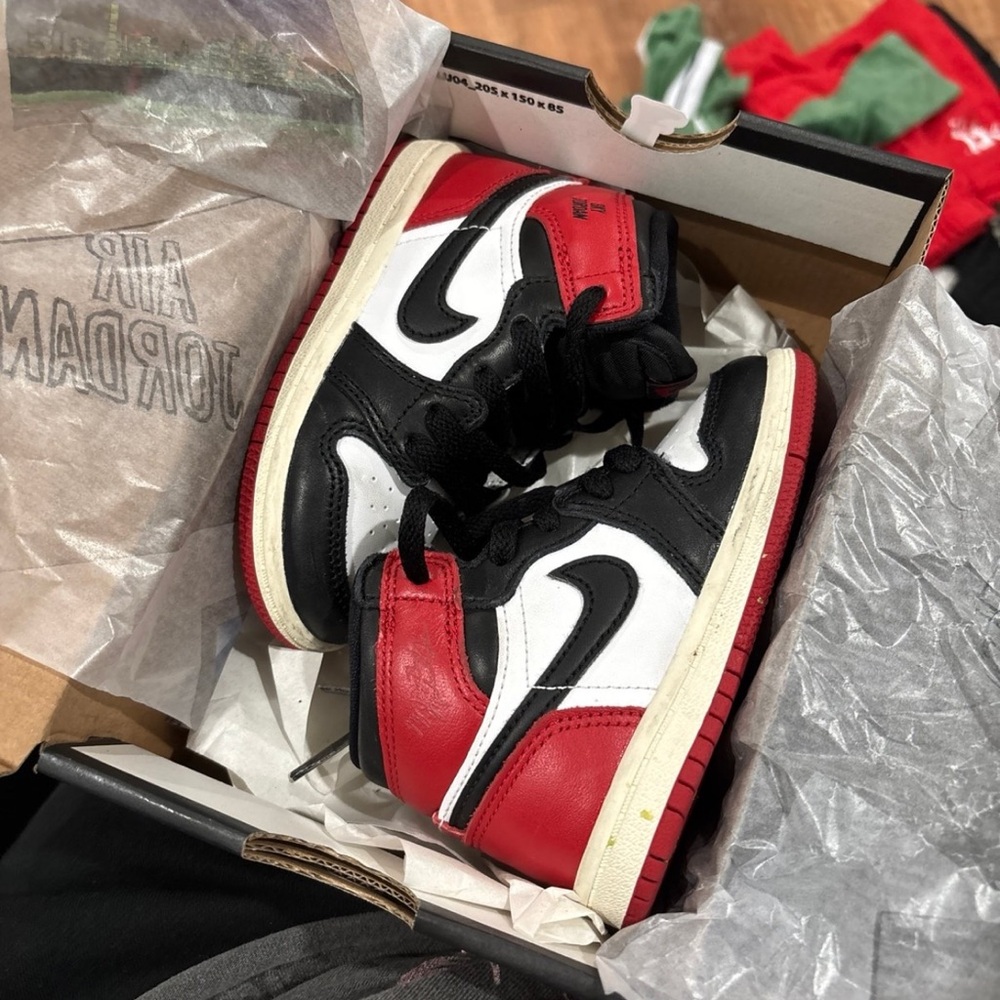 Jordan Kids Sneakers - Black, White, Red